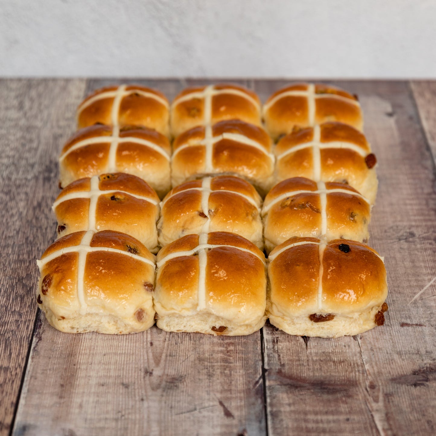 Luxury Fruited Hot Cross Buns x 6