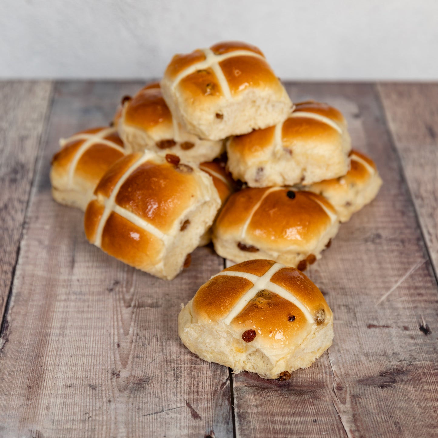 Luxury Fruited Hot Cross Buns x 6