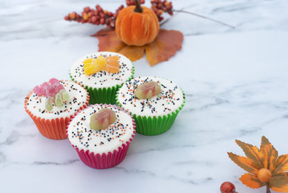Spooky Flat Iced Cupcakes x 4