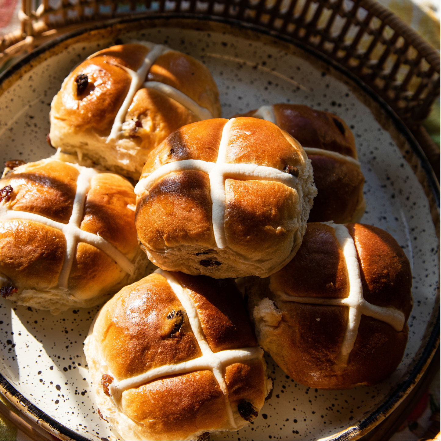 Luxury Fruited Hot Cross Buns x 6