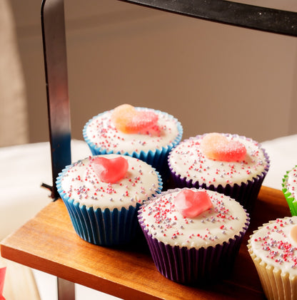 Flat Iced Cupcakes x 4