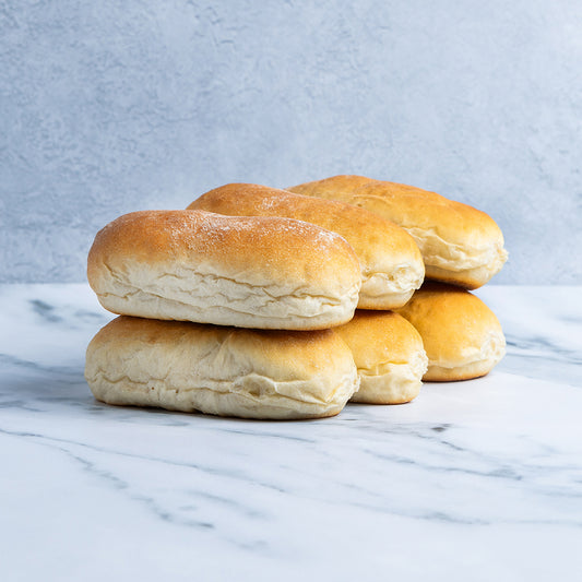 Soft White Hot Dog Rolls x 6