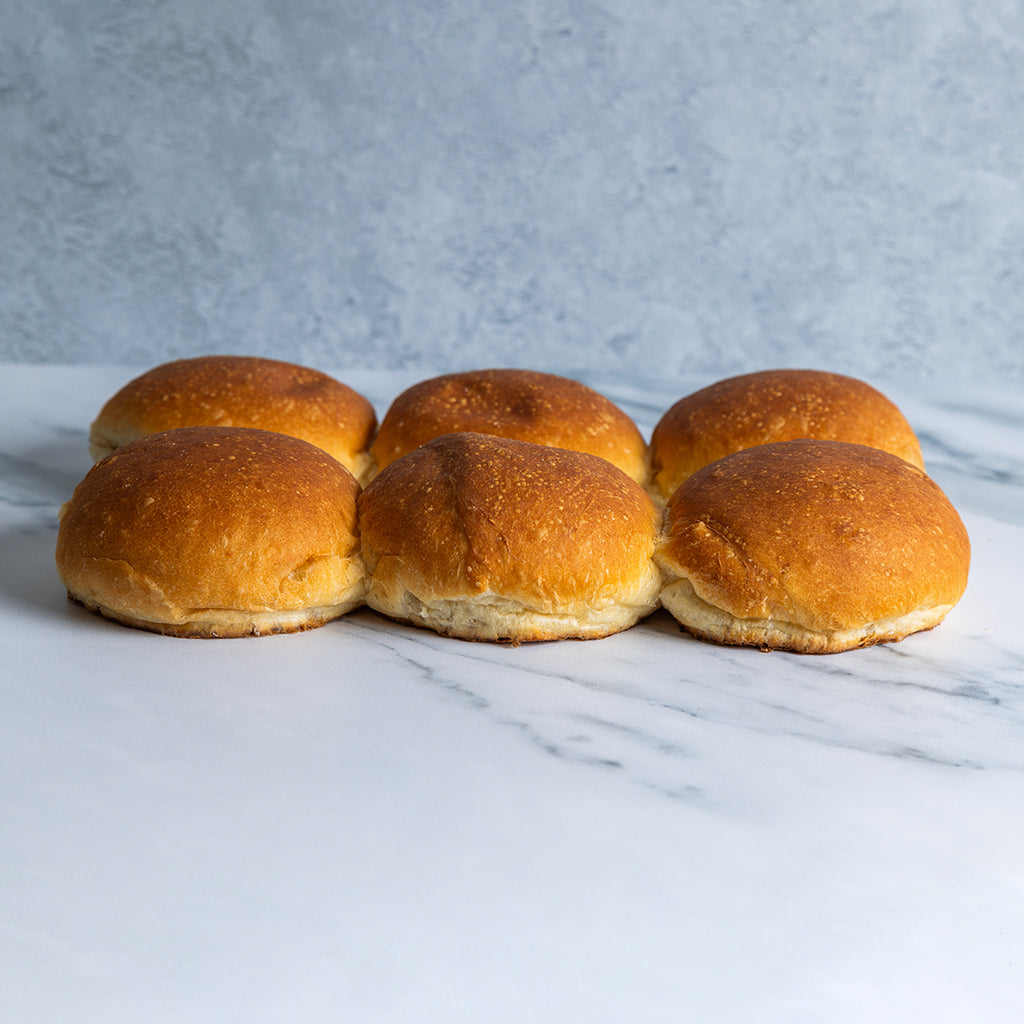 White Soft Rolls x 6