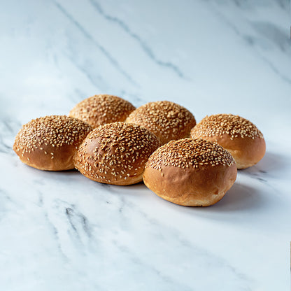 Sesame Seeded Brioche Baps x 4