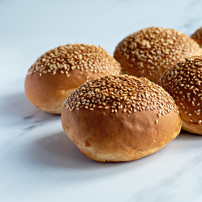 Sesame Seeded Brioche Baps x 4