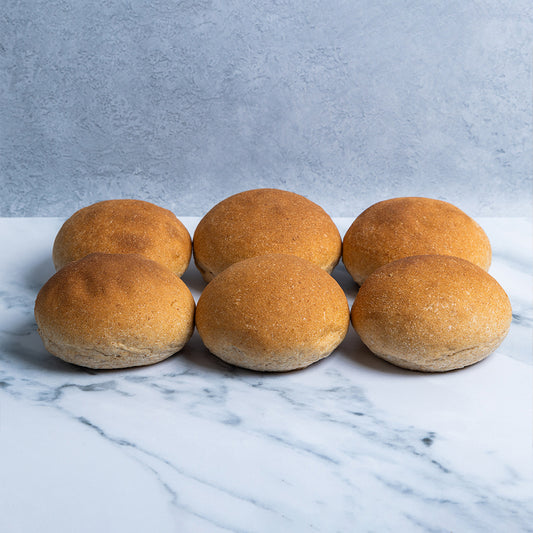 100% Wholemeal Rolls x 6