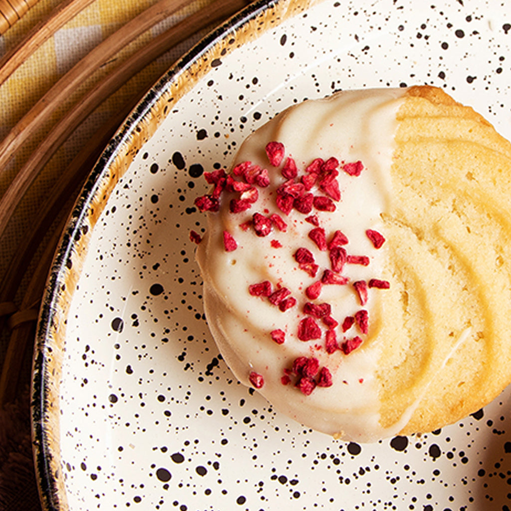 White Chocolate & Raspberry Viennese Swirls x 2