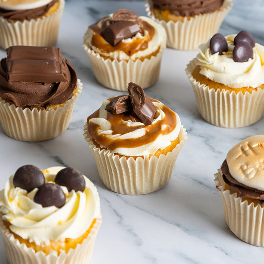Chocolate & Caramel Celebration Cupcake Box