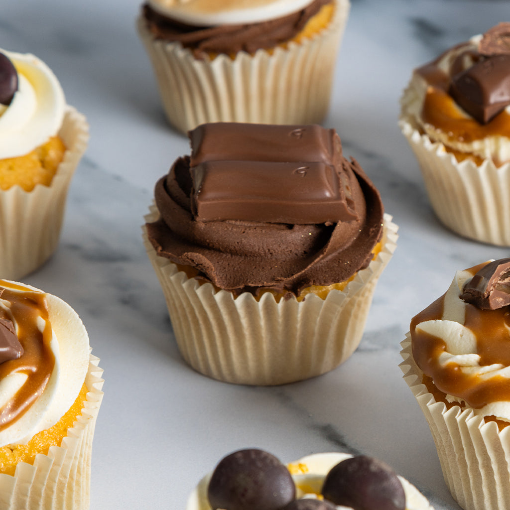 Chocolate & Caramel Celebration Cupcake Box