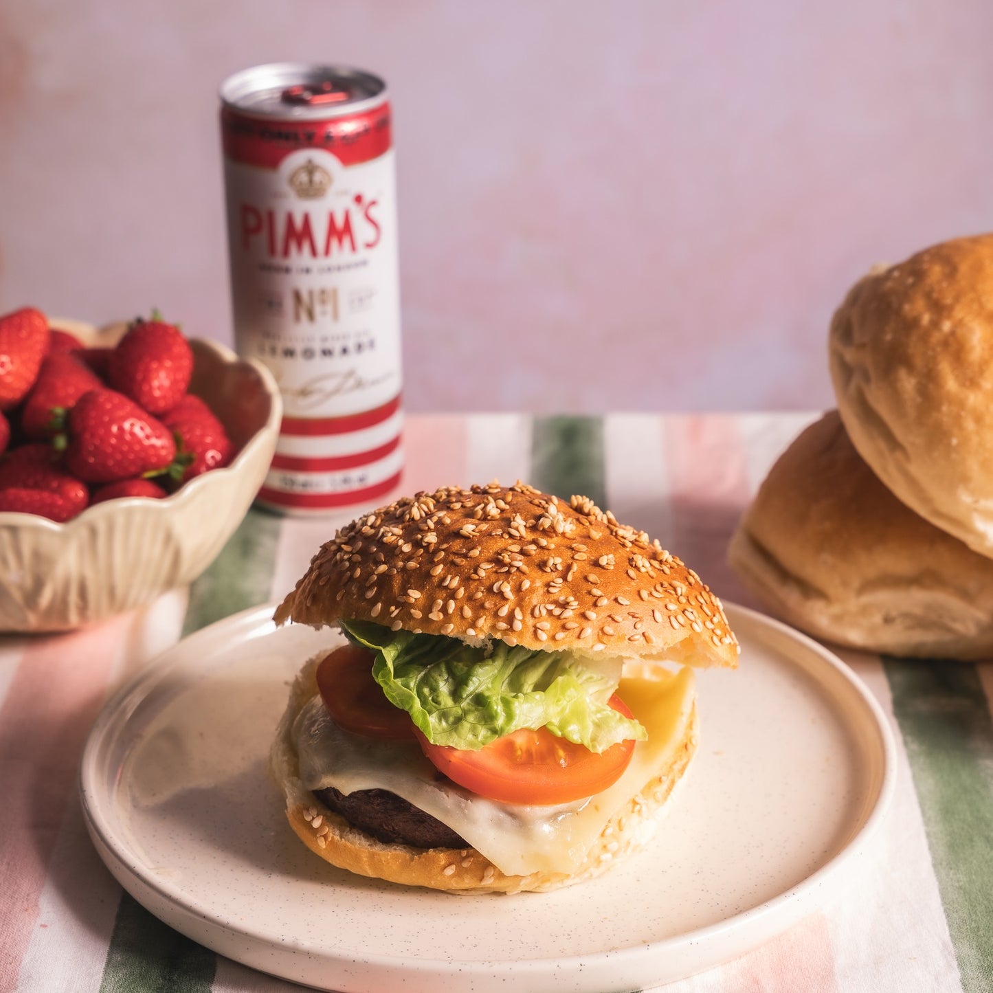 Sesame Seeded Brioche Baps x 6