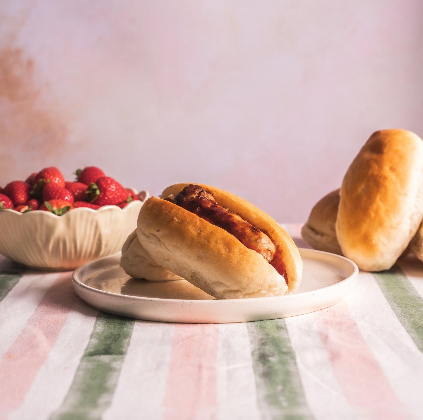 Soft White Hot Dog Rolls x 6