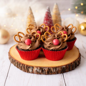 Rudolph Cupcakes x 4